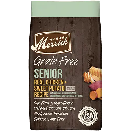 Merrick Grain-Free Senior Chicken + Sweet Potato