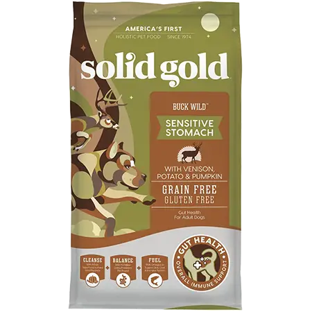 Solid Gold Buck Sensitive Stomach Grain-Free Wild Venison, Potato & Pumpkin Dry